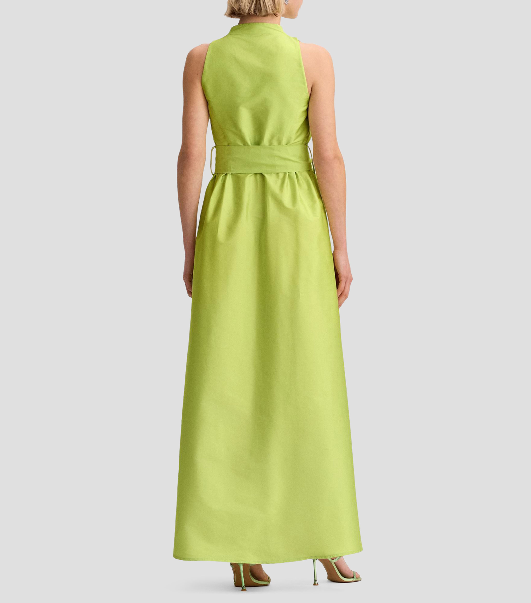 Vestido largo liso Mujer